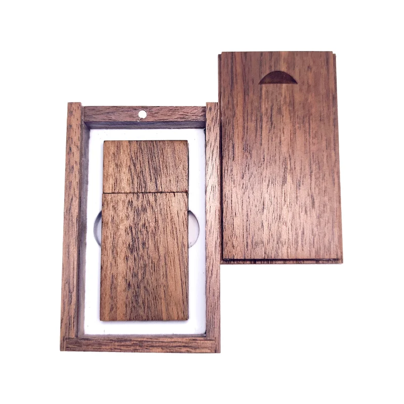 New Custom LOGO Walnut Wooden Wood USB 3.0 Interface Memory Flash Stick Pen Drive Photos.Pictures Words