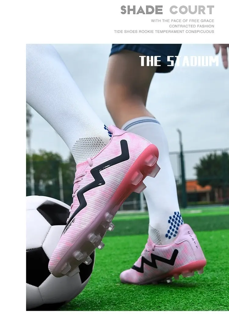 Original Marke blau Herren profession elle Fußballs chuhe Rasen rutsch feste Fußballs chuhe für Männer Schnürung Low Cut Fußball Turnschuhe männlich – Detail 19