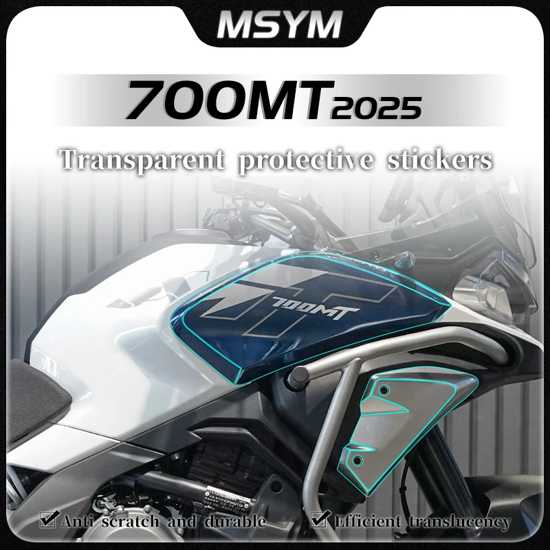 

For CFMOTO 700MT 700mt 2025 Invisible car cover transparent fuel tank sticker body protection sticker modified accessories