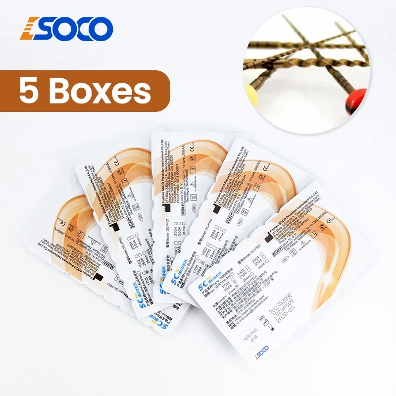 

COXO SC-PRO Dental Root Canal File 5 Boxs: Heat-Activated Rotary Action, Nickel-Titanium Thermally Activated, fatigue resistance