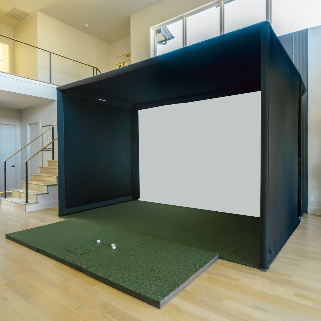 

PGM Customizable Indoor/Outdoor Golf Simulator Enclosure with Custom-Size Nets Hitting Screen Frame for Practice Training