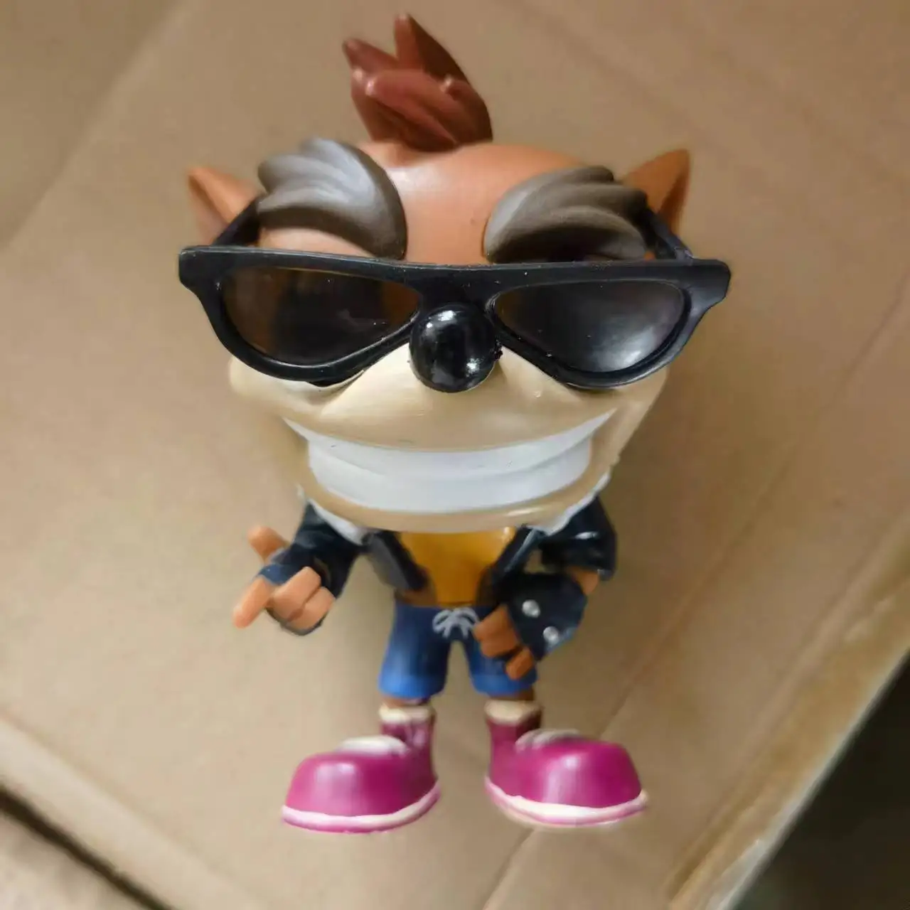 Anime Crash Bandicoot Vinyl Model  Figure Christmas Gift for Children 10cm