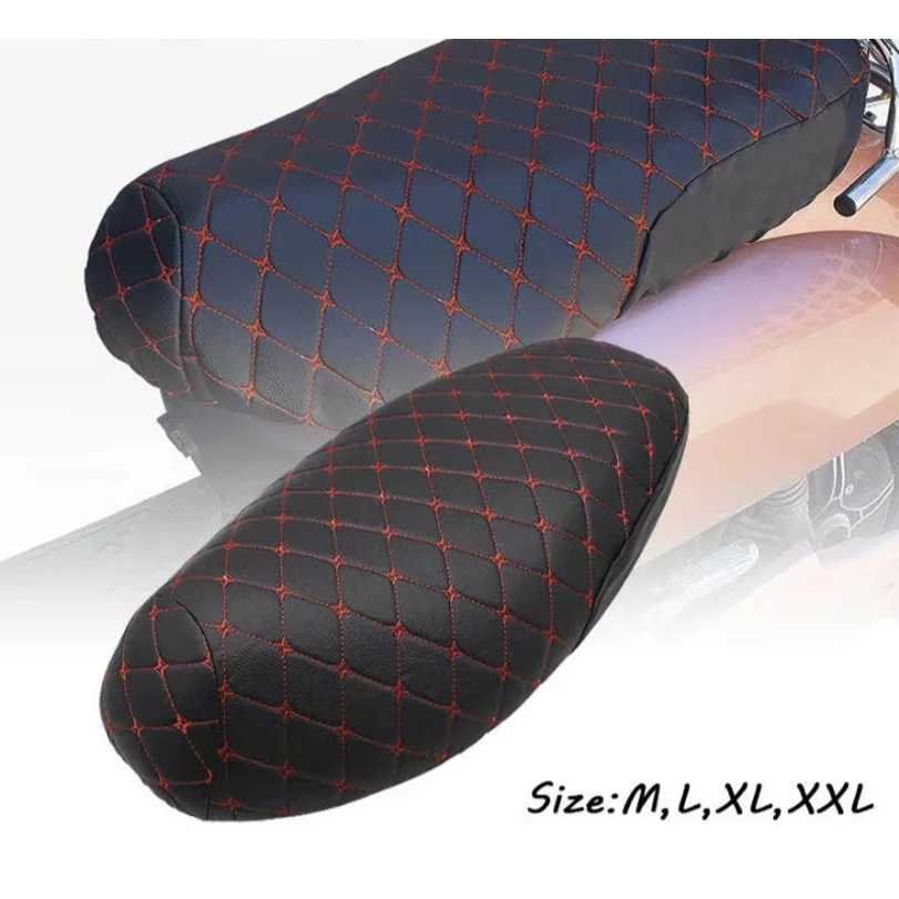 Motorcycle Seat Cover Thickened Waterproof Anti-skid Seat Protection 3D Faux Leather Seat Pad Protective Cover for Moto