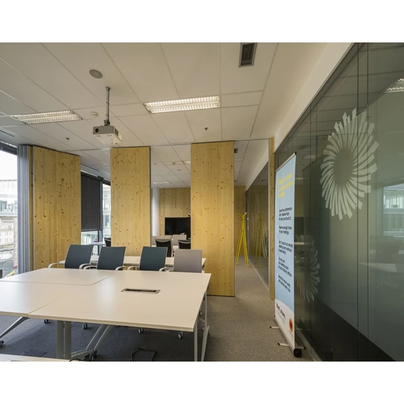 Office Partition,Office Partitions For Indoor Temporary Acoustic Soundproof Operable Divider Folding Sliding Partition Wooden Mo