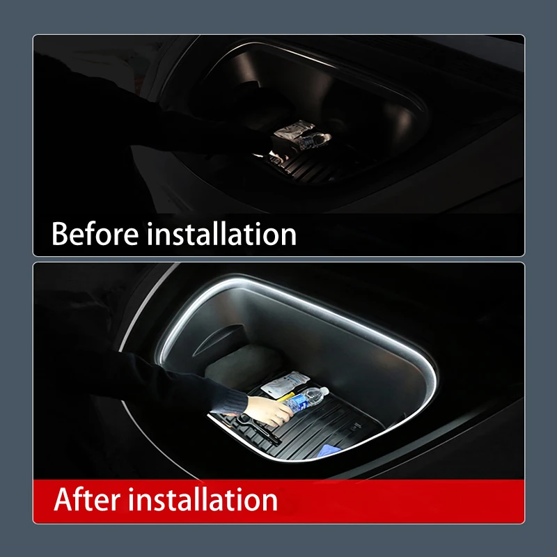 Frunk – bande LED d\'éclairage modifié pour Tesla modèle 3 modèle Y S X 5M, étanche, Flexible, coffre avant, lumière en Silicone