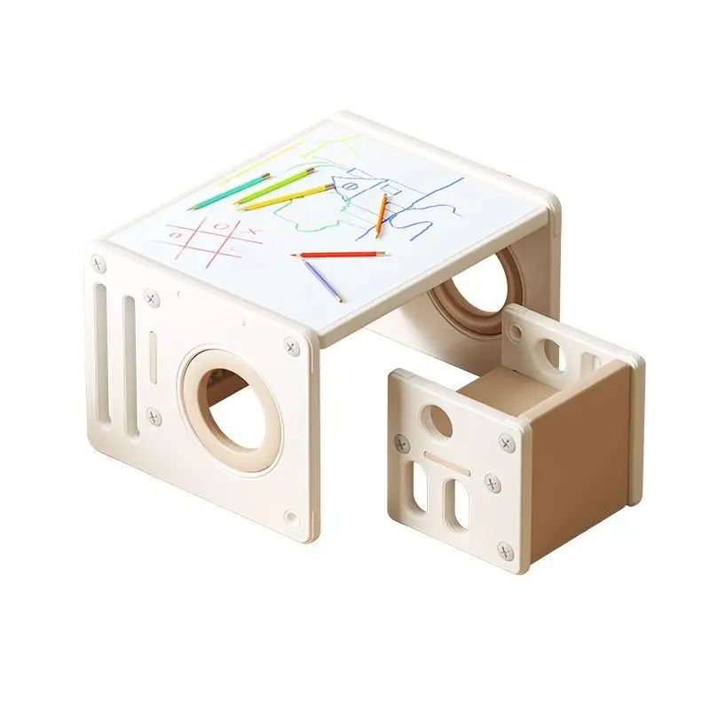 

Kindergarten writing table, early education table and chair set, household baby desk plastic table