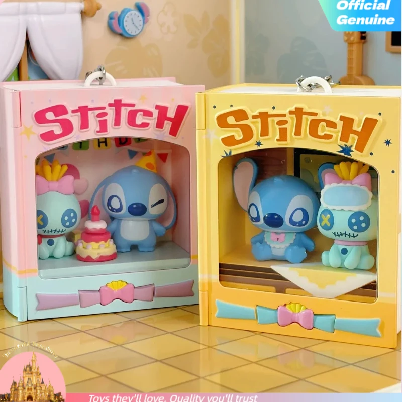 

New Genuine Toptoy Stitch Companion Diary Blind Box Stitch Keychain Cute Ornament Children'S Day Gift For Girls Collectible Toy