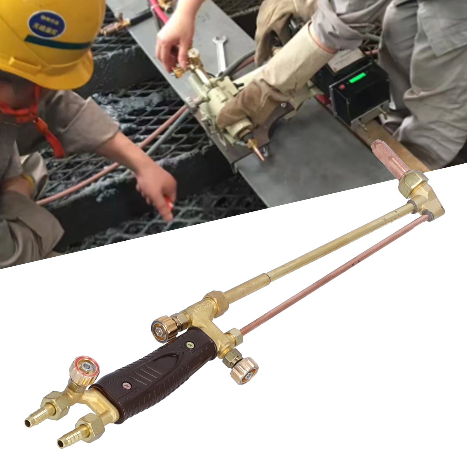 G01-100 Oxy Acetylene Cutting Torch 530mm Welding Torch for Natural Gas Petroleum Gas with Copper Nozzle