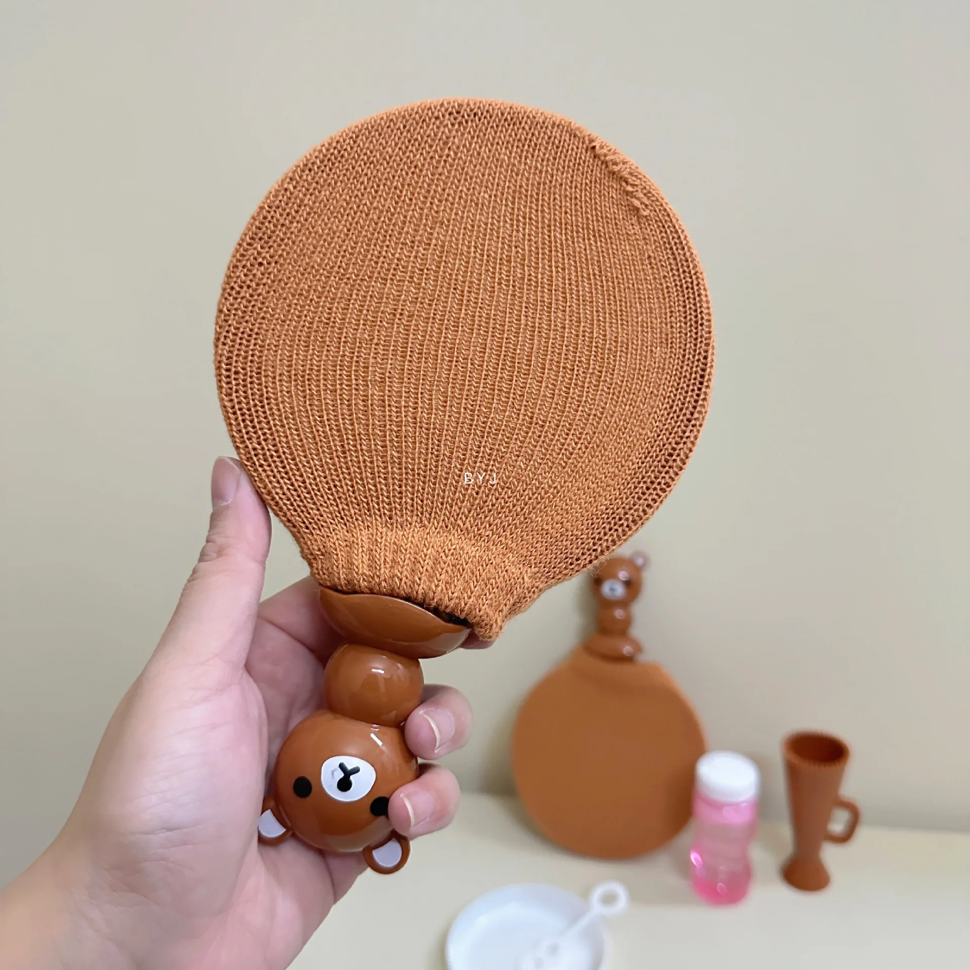 Cute Bear Soap Bubble Ping Pong Kids Sports Intertainment Toys Parent-child Interaction Table Tennis New Bubble Racket Game