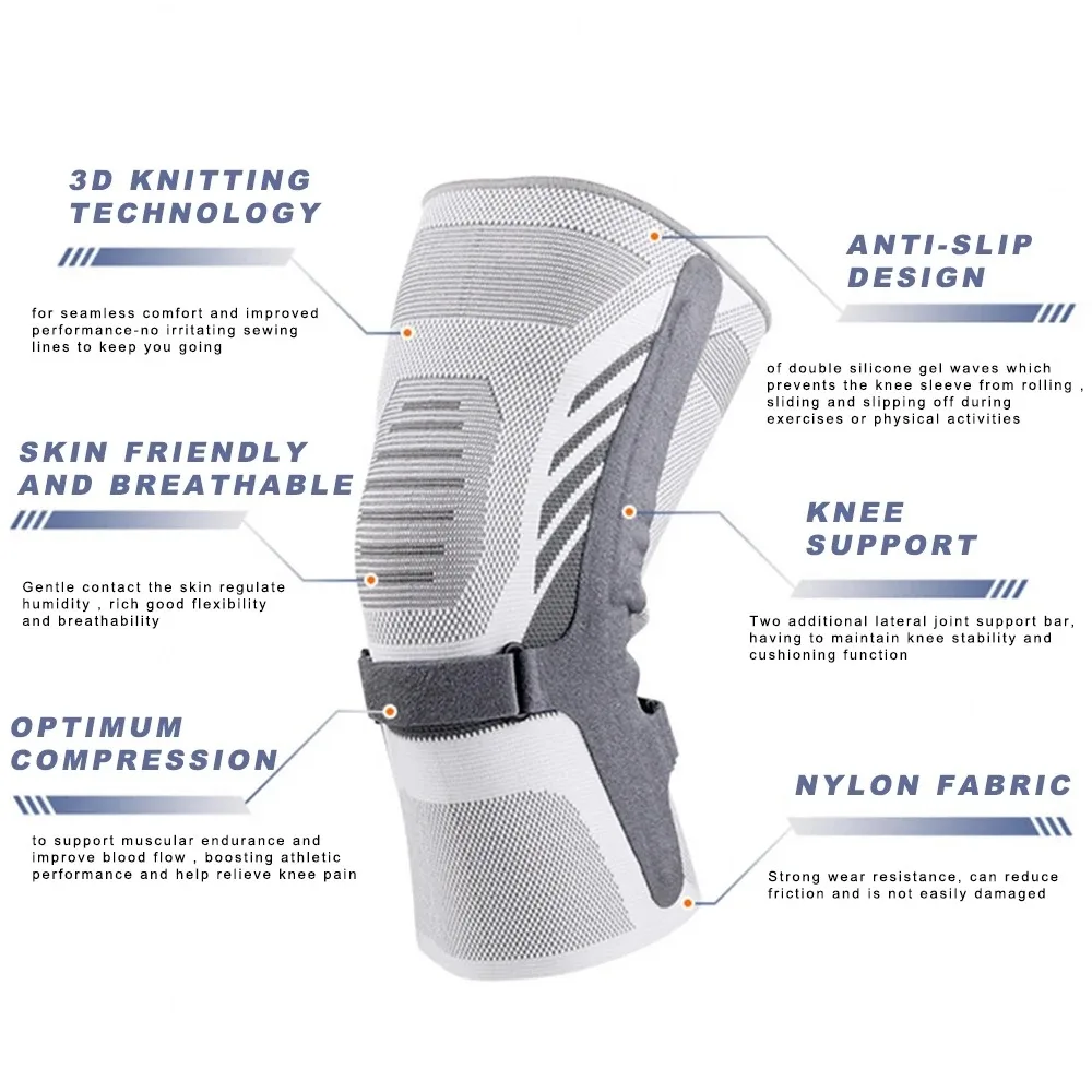 Knee Brace Patella Joint Warmth Sleeve for Cycling Jump Rope Knee Pads Leg Protectors Knee Support Arthritis Joint Pain Relief