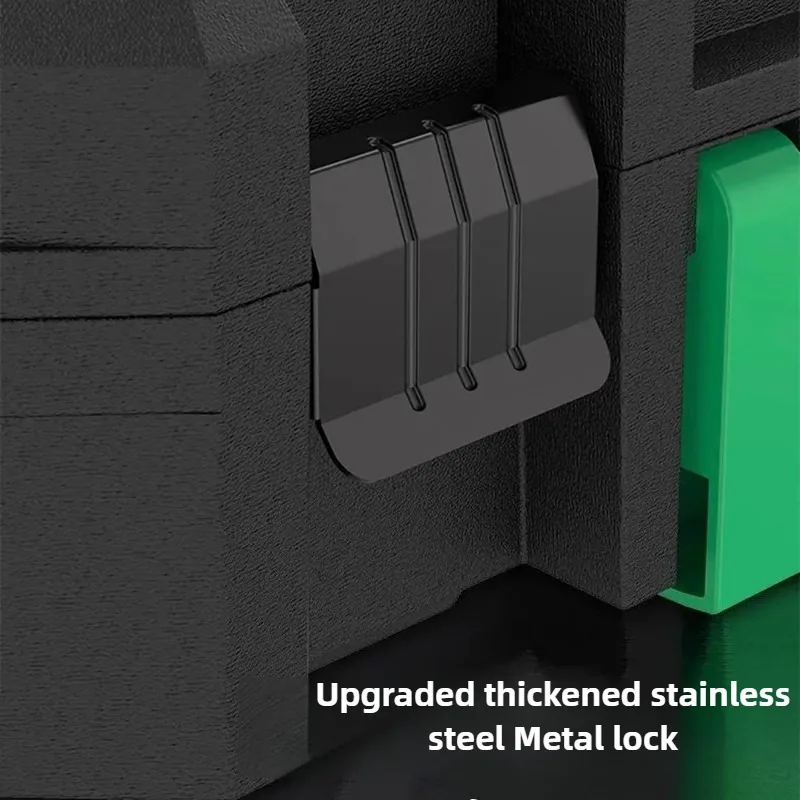 Stacked Toolbox Thickened Hardware Storage Case Durable Large Space Multi-function Combination Box Portable Car Tools Organizer