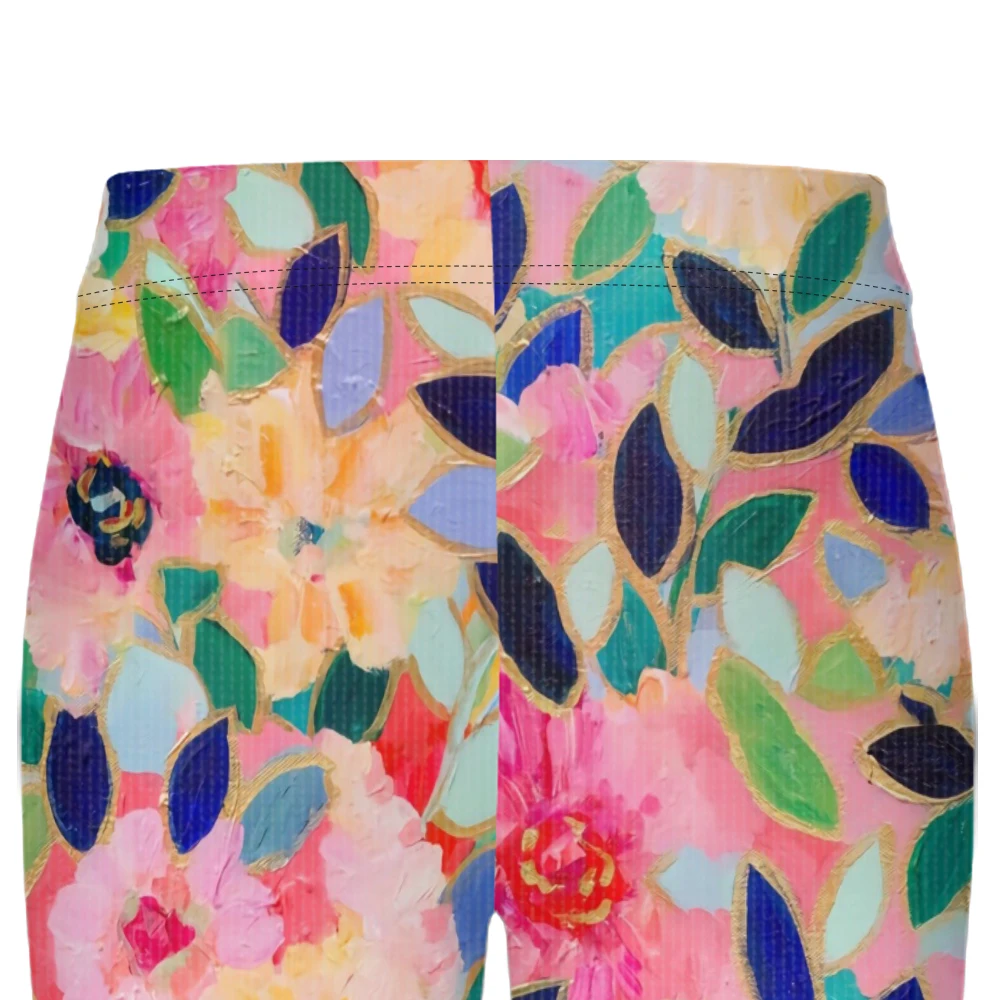 المرأة النفط اللوحة الأزهار المطبوعة طماق نابضة بالحياة فراشة الاستوائية بسط اليوغا السراويل ل بوهو شيك اللياقة البدنية الشتوية غير رسمية #6