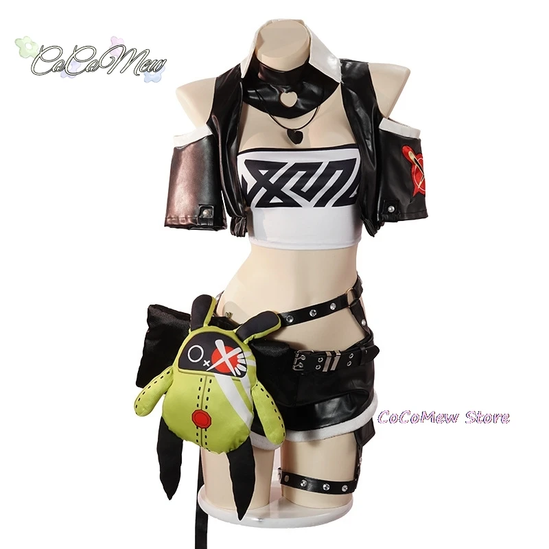 Game Zenless Zone Zero Cosplay Nicole Demara Costume Women Sexy Party Suit Punk Coat Top Pants Halloween Carnival Uniform Custom