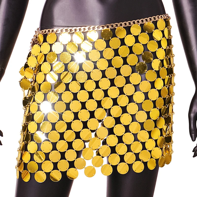 2026 Pailletten-Minirock Damen Luxus Hochtaillierter Rock für Frauen Mode Sommer Damenrock Streetwear Glitzer-Kurzrock – Detail 14