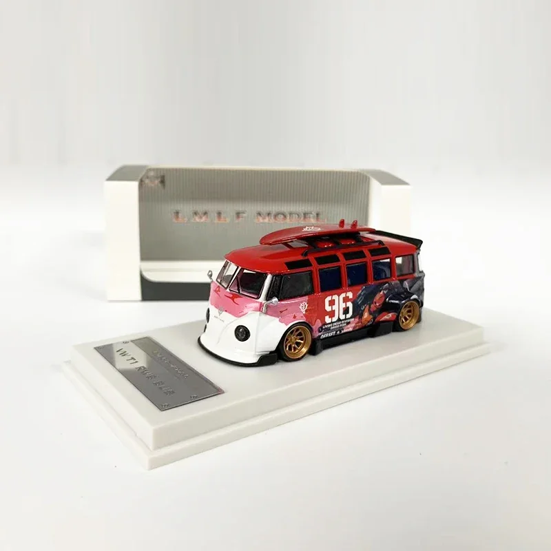 LF 1:64 Alloy Model Car T1 Bus Kombi Wide Body Refitting Die-Cast Vehicle -Akiba Coating