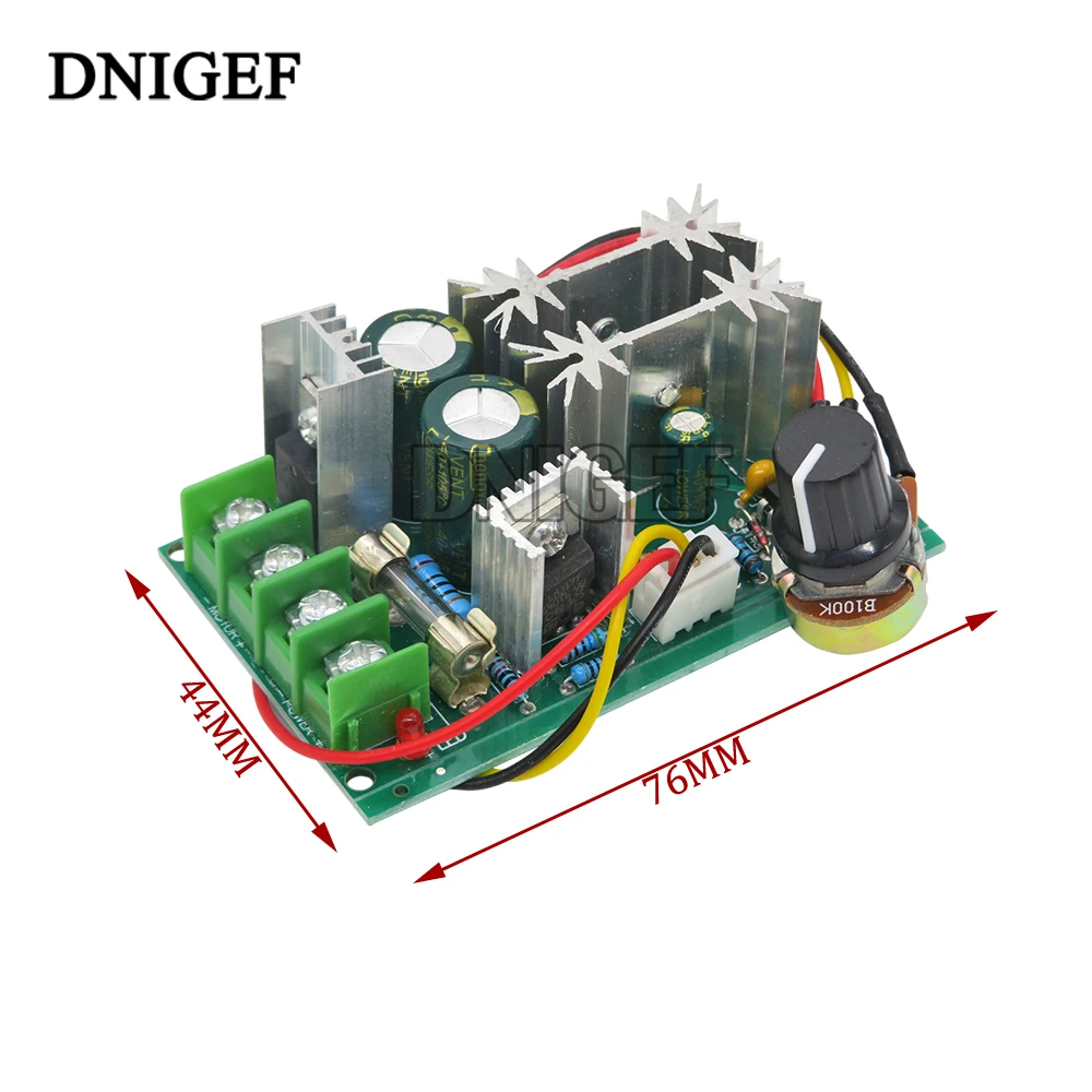 PWM DC Motor Speed Controller Switch DC 20A Current Voltage Regulator 10-60V PWM High Power Drive Module 60A 12V 24V 36V 48V