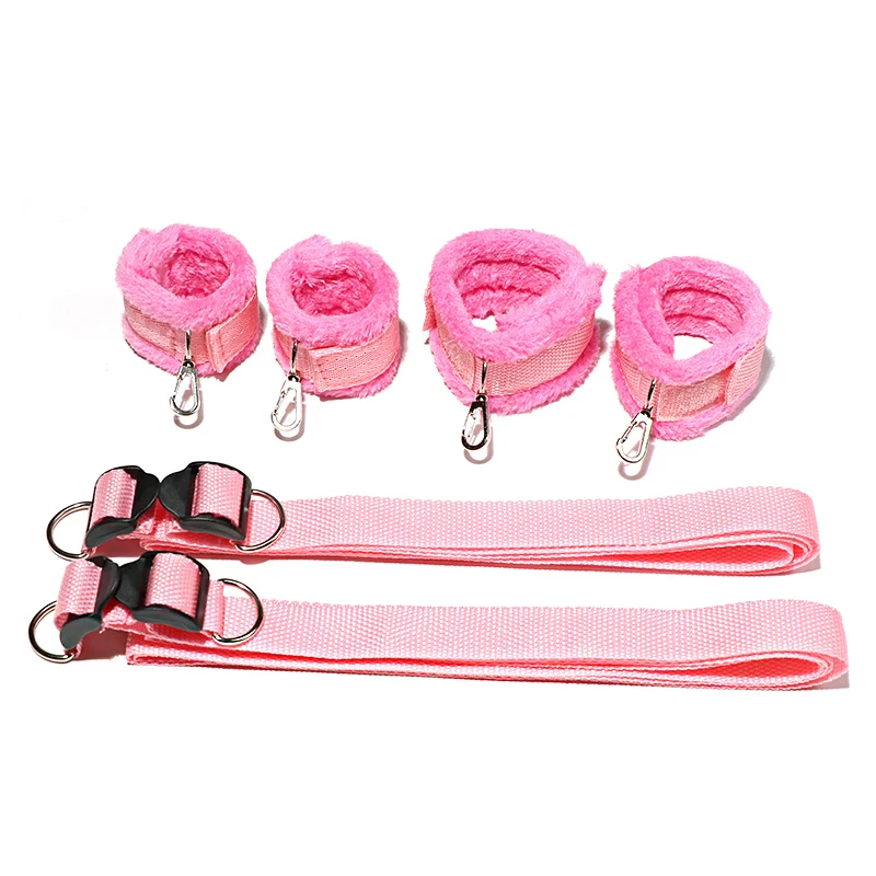 Sex Toys Bed Sex Bondage Kit Restraints Under Mattress Bed Bondage BDSM Set with Handcuff Ankle Cuffs Adult Game Toy for Couples - Image 3