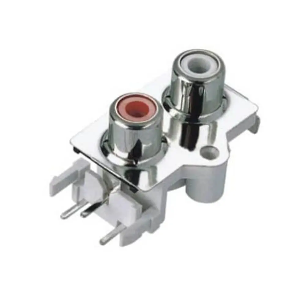 RCA Connector Angled Type Jack Connector for Video