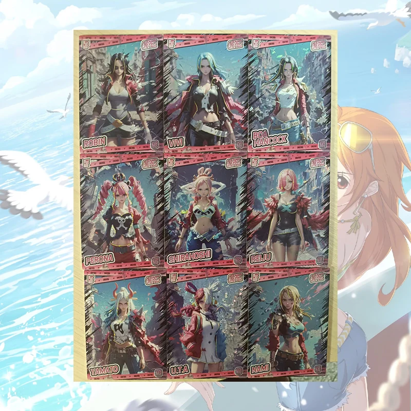 Anime One Piece HTF PE QP SCX SPR TYP ASP Cards Nami Boa Hancock Nico Robin Uta Perona Yamato Vinsmoke Reiju Collectible Cards