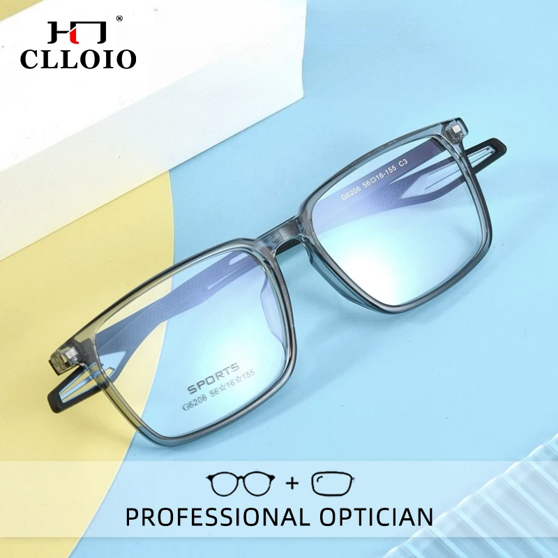 

CLLOIO Сверхлегкие спортивные прочные удобные очки для коррекции близорукости для мужчин, очки для баскетбола, очки с прогрессивными линзами, очки для чтения