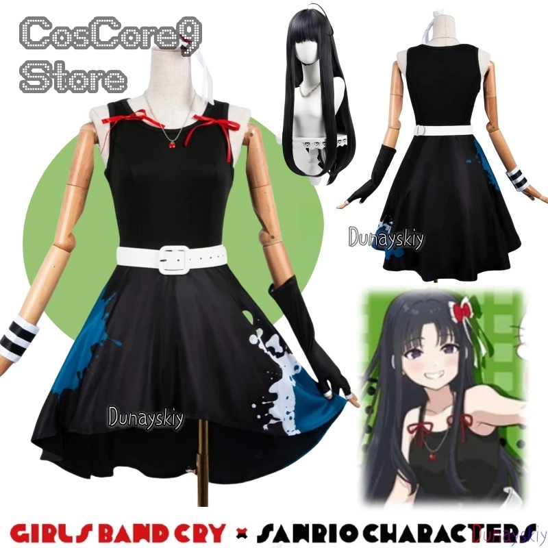 Subaru Awa Cosplay 코스프레 Black  - đánh giá và giá Anime Cosplay Girl With Black Hair