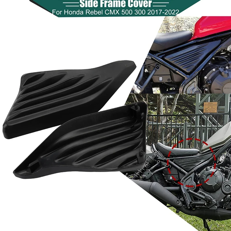 Motorcycle Side Cover Panel Engine Guard Fairing For Honda Rebel CMX 300 500 2017-2024 CMX300 Matte Black Replacement Parts 2PCS