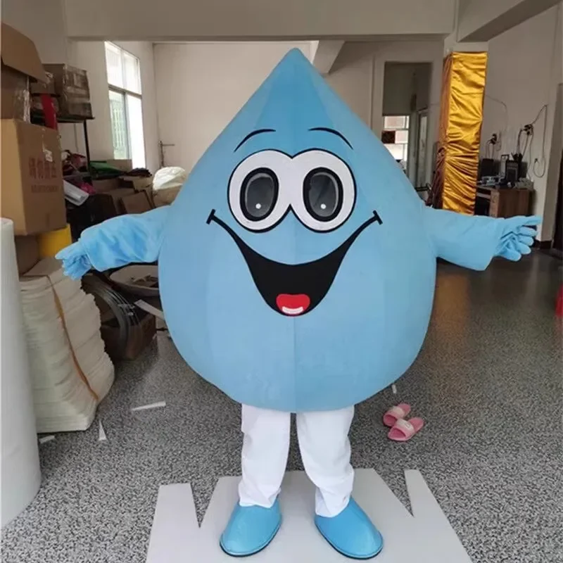 blue water Mascot Costumes for Adults water droplets mascot outfit suit