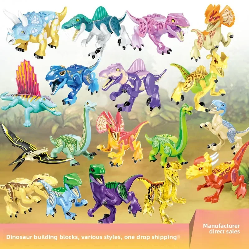 

Jurassic Dinosaur Building Blocks Educational Toys for Kids Safe Small Bricks Puzzle Gift for Boys Girls Puzzles Children Toys