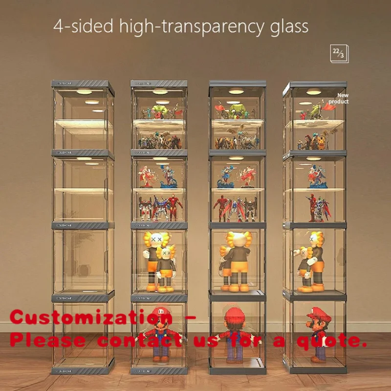 

Customize.Figure Display Cabinet With Lights Acrylic Display Shelf Suitable Ornaments Model Storage Cabinet
