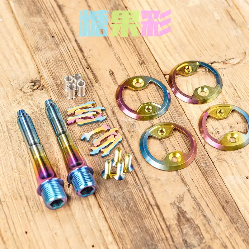 Chaser Titanium Axle Lollipop Pedals TC11 Ultraleichte, verlängerte Titanachse für Wahoo Speedplay – Detail 14