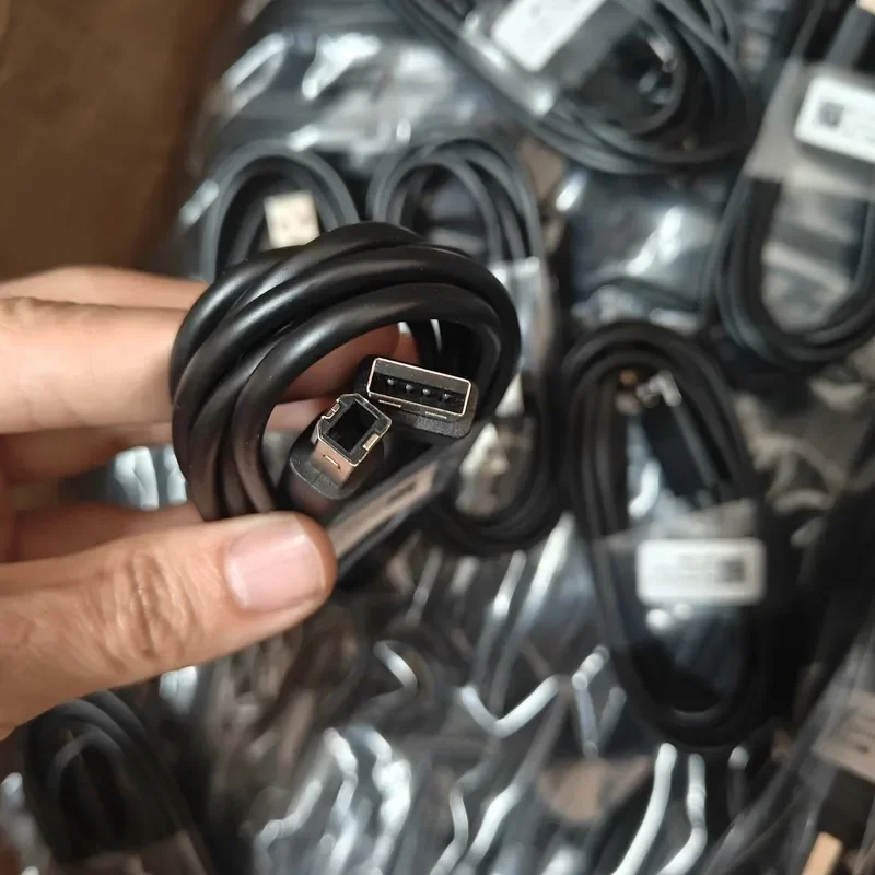 for Dell USB 2.0 Printer Cable Original Data Cord 1.8m High Speed A to B Connector for Desktop Laptop Printing Accessories