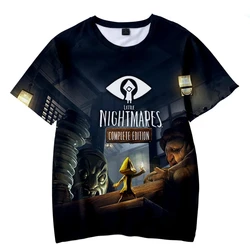 Little Nightmares 2 Anime Horror Game 3D Print T-shirt Men Woman Short Sleeve T Shirts Streetwear Harajuku Tops Unisex Clothing