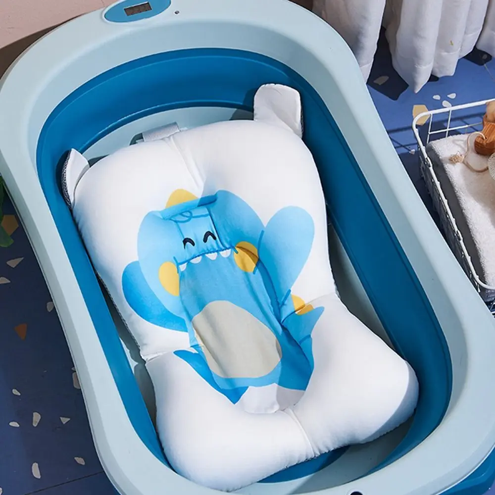 Cuscino da bagno antiscivolo per bambini prodotto per la cura del bambino carino tappetino per vasca da bagno per bambini dinosauro sedile da bagno per neonato in plastica forniture per la doccia del bambino