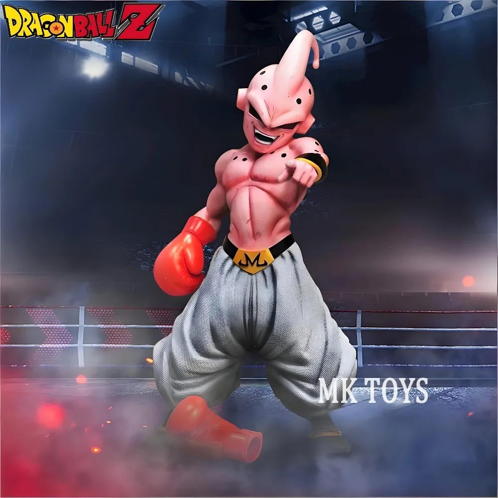 19cm Anime Dragon Ball Z Figure Boxing Majin Buu Action Figures Pvc Statue Desktop Ornamen Collection Model Toys Gifts