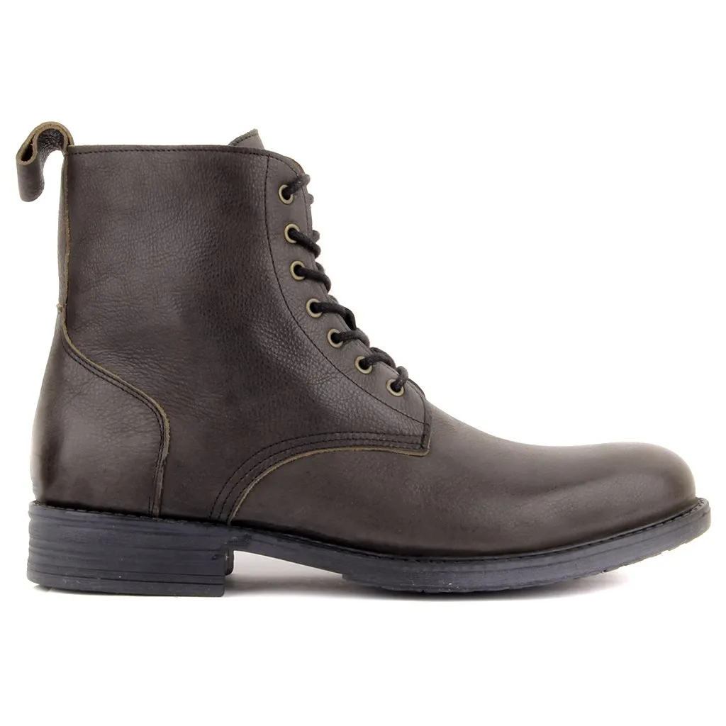 Botas masculinas de couro genuíno