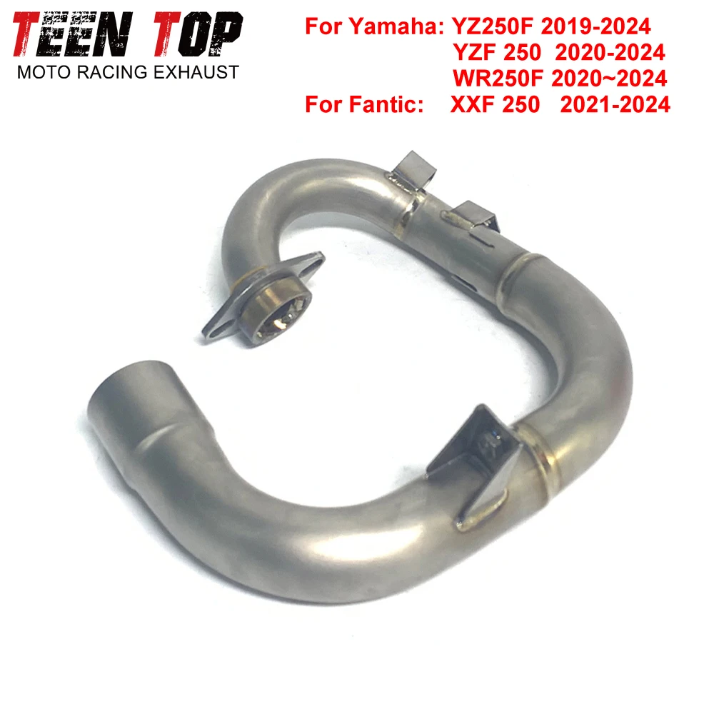 For YAMAHA YZ250F YZF 250 WR250F Exhaust Header Motorcycle Escape Exhaust Elbow Titanium Alloy YZ250F 2019-2024 Connect Tube