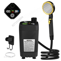 Camping Pump 6000mAh/7800mAh/9000mAh RV Outdoor Kit Camp Shower Intelligent Digital Display Adjustable Shower Kit
