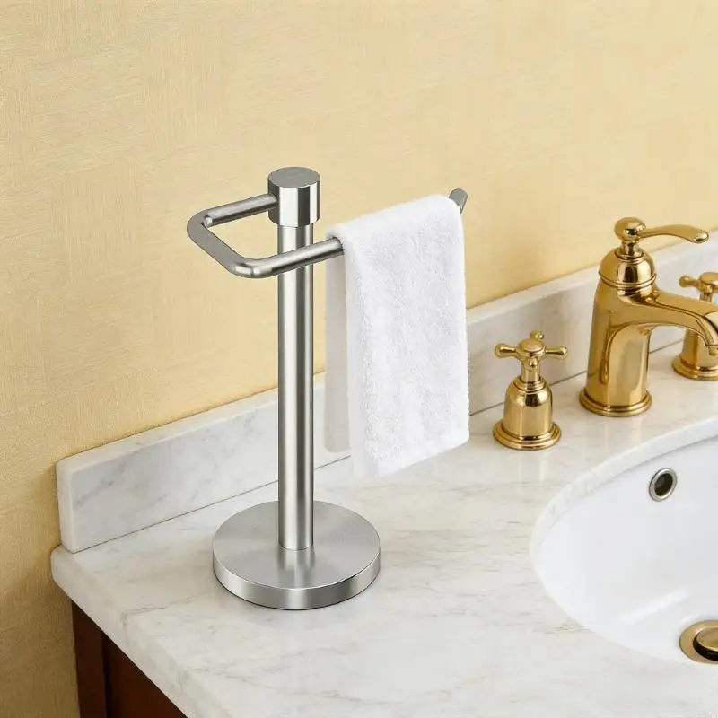 

Steel Standing Towel Rack Bathroom Organizers Strong Rusts Proof Designs