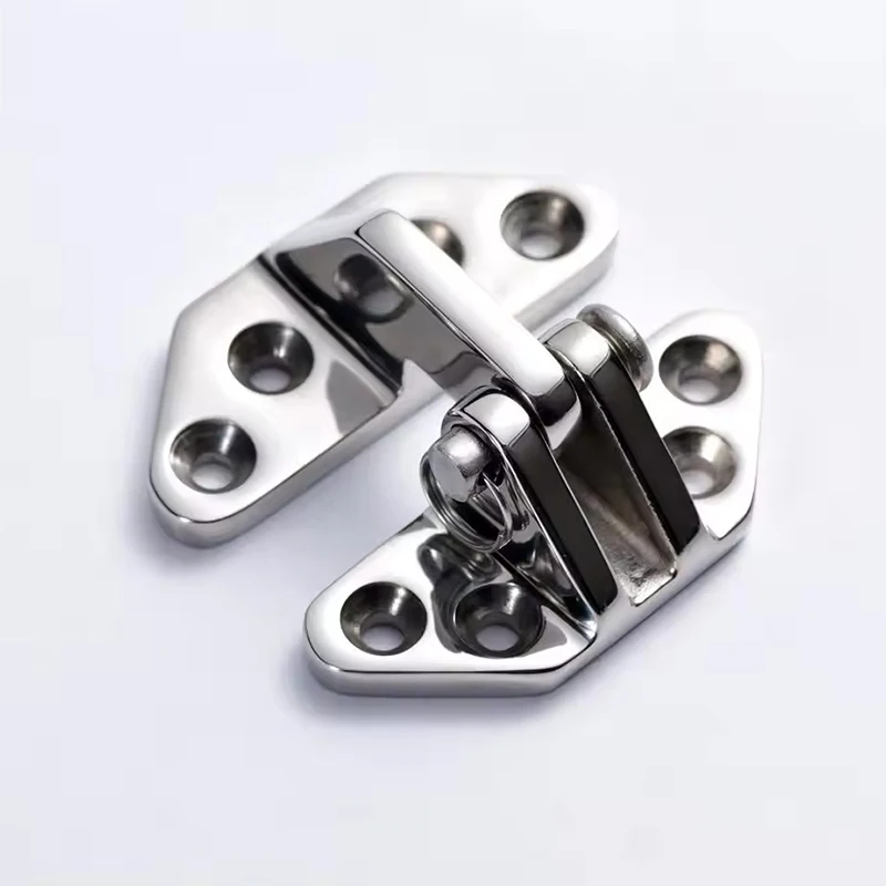 Marine Hinge Yacht Boat Hardware 316 Stainless Steel Cast Hinges Mirror Polished Hatch Hinge With Removable Pin