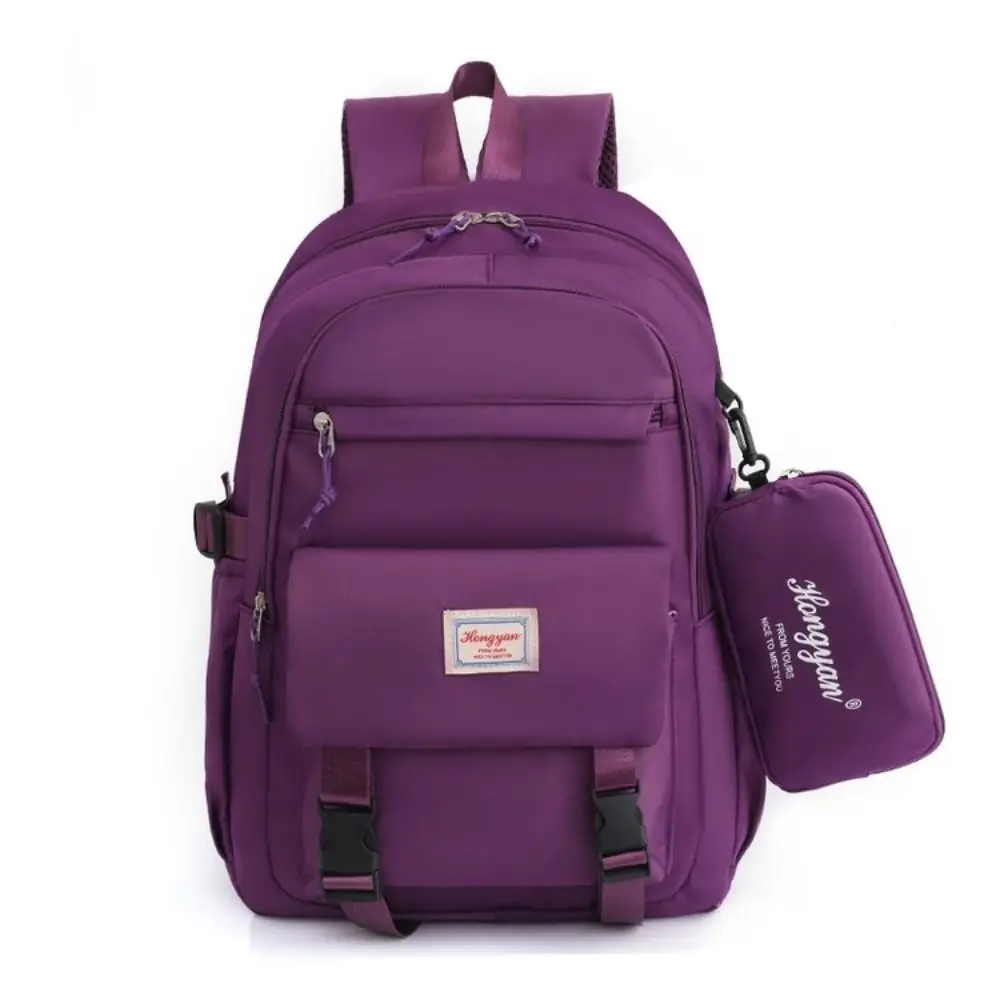 Fashion Oxford Cloth Backpack 2 in 1 Large Capacity School Bag Breathable Multifunction School Rucksack Students