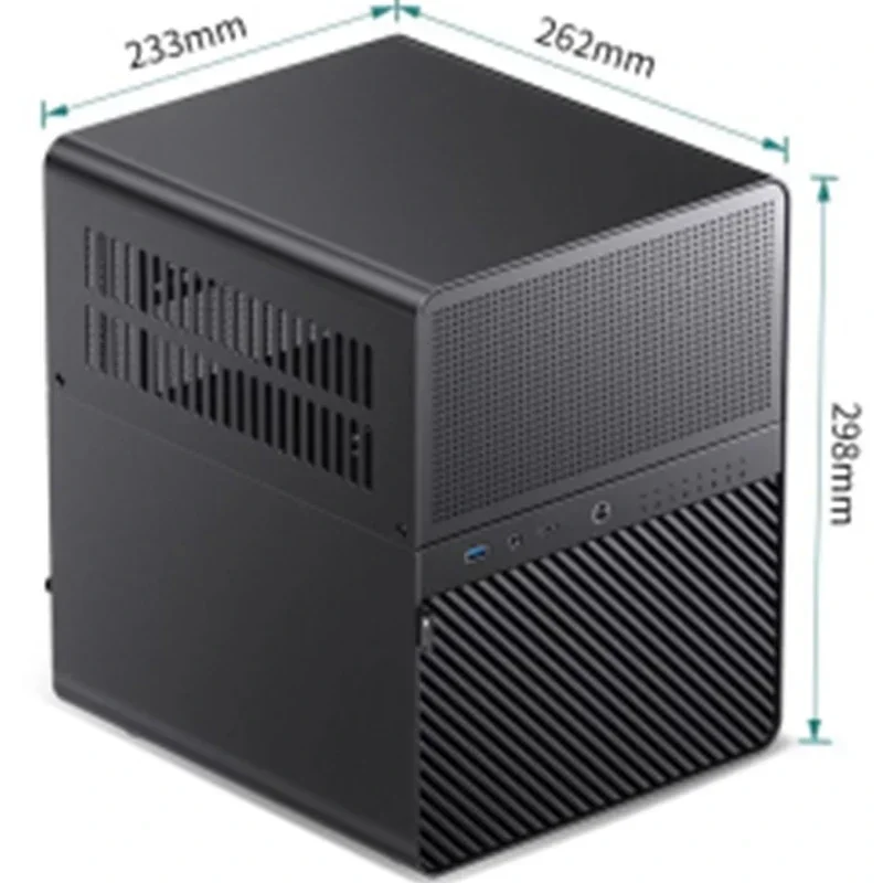 Aluminum Alloy Multimedia Server/NAS Chassis (N3) – 8-Bay, Supports SFX Power Supply and ITX Motherboard
