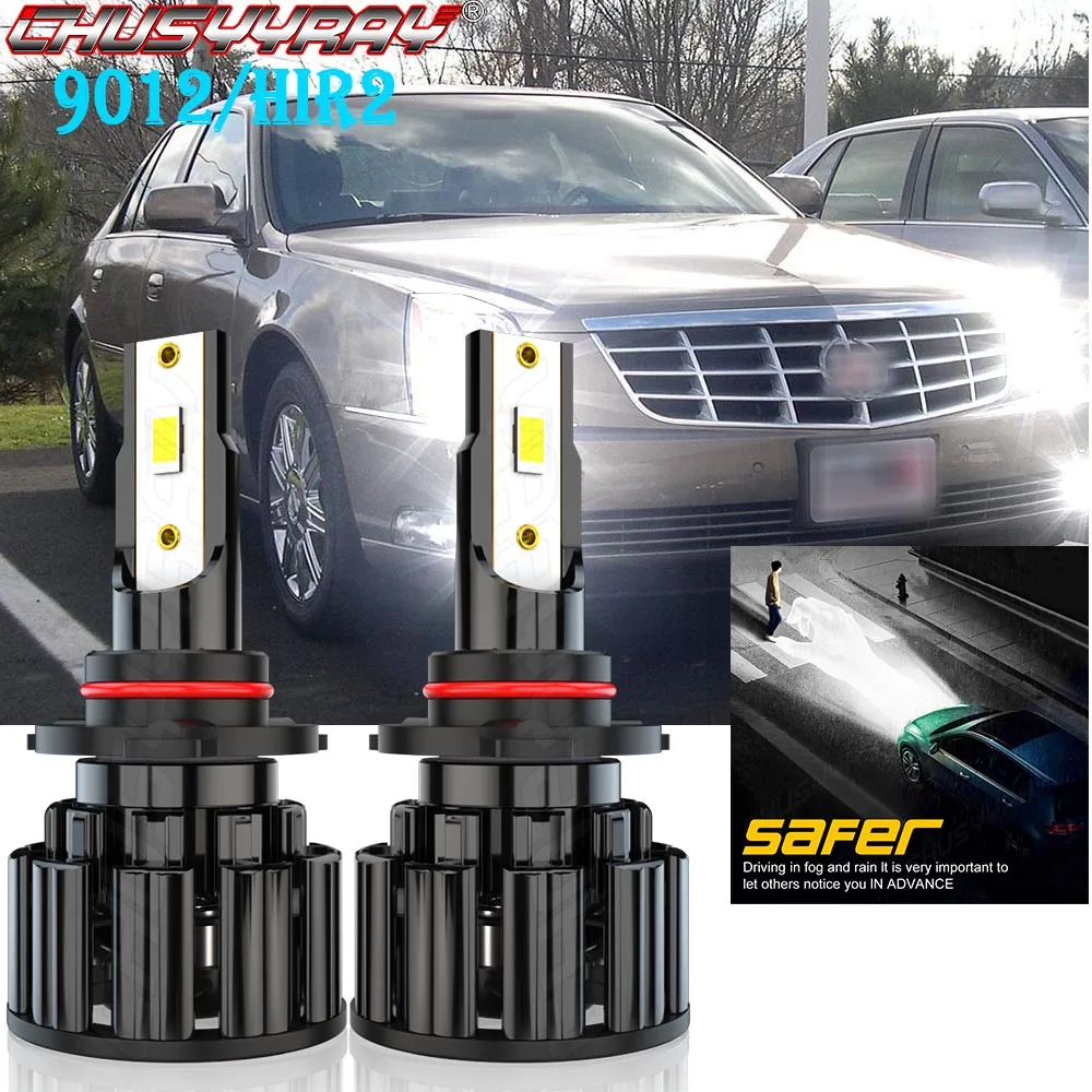 

CHUSYYRAY 9012 Compatible For Cadillac ATS 2013-2019 12000LM 9012 HIR2 Led Headlight Lamp Easy To Install High Bright Bulbs