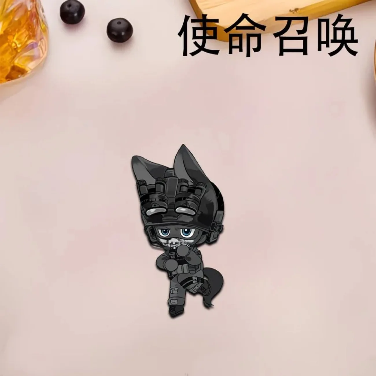 새로운 콜 오브 듀티 코스프레 액세서리 귀여운 브로치 학생 백팩 창의적인 배지 고급 펜던트 작은 선물