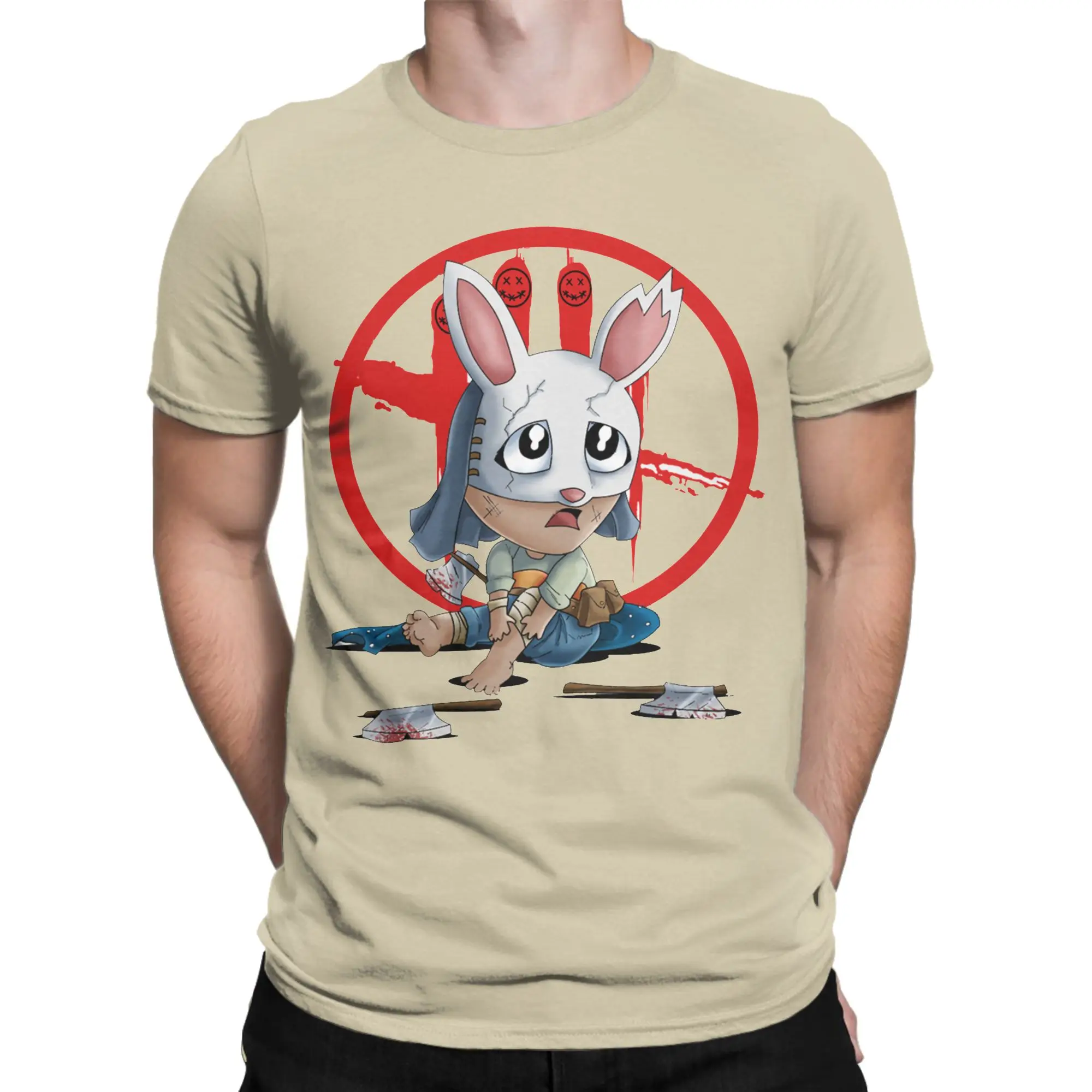 Casual Deads by Daylights Chibi Huntress T-Shirt Unisex Crewneck Short Sleeve Tops Shirts Game Dbd Cotton Summer Tops