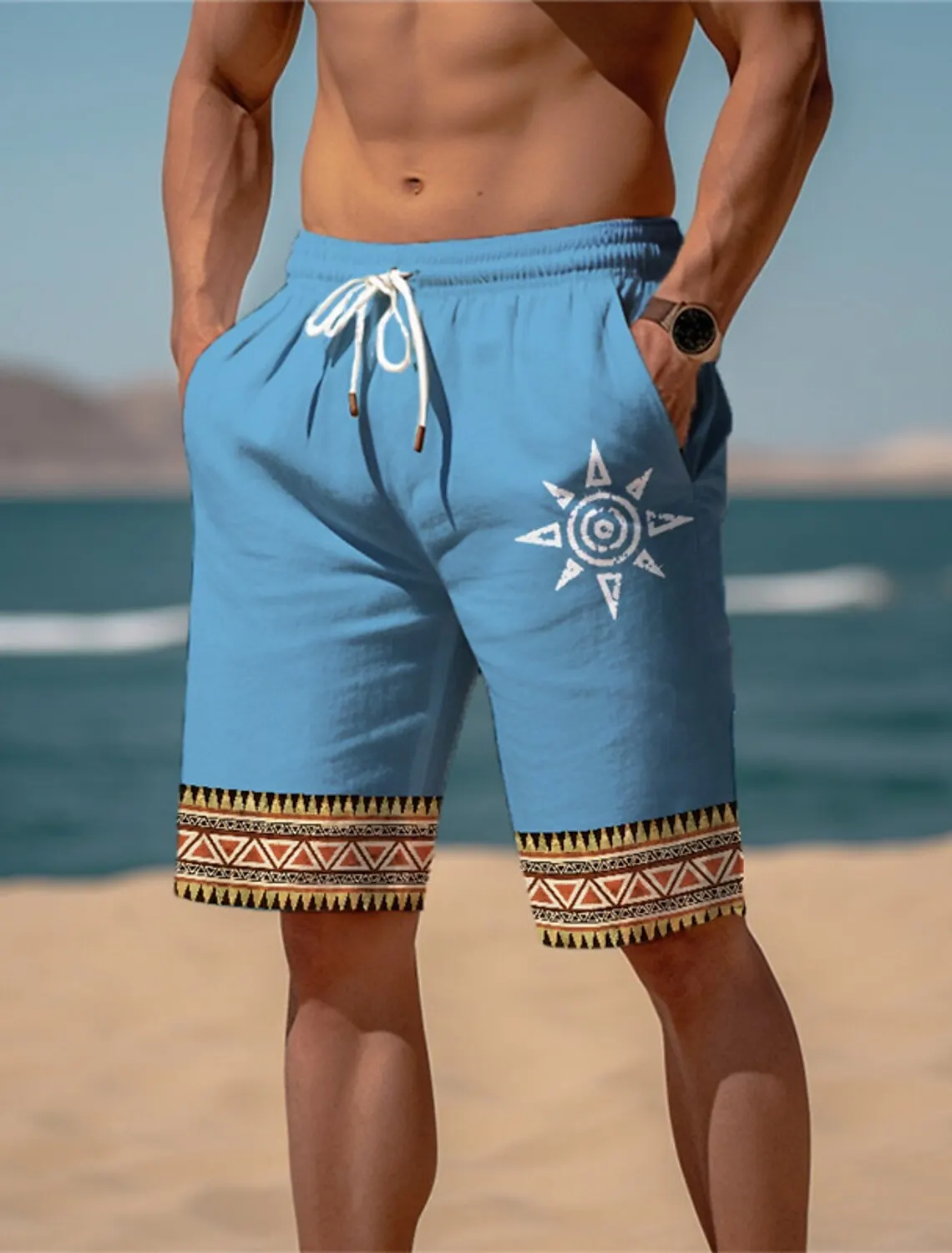 Pantalones cortos con estampado 3D de girasol para Hombre, Shorts transpirables de verano, Ropa de calle para Fitness