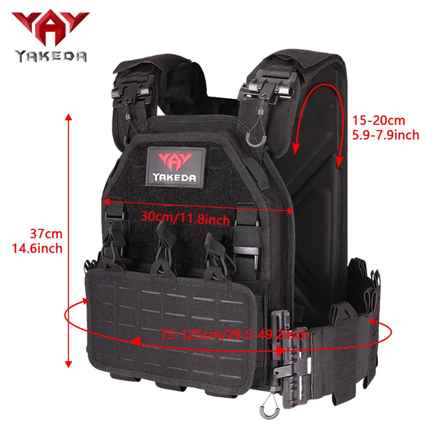 YAKEDA Chaleco operativo MOLLE 1000D impermeable - imagen 5