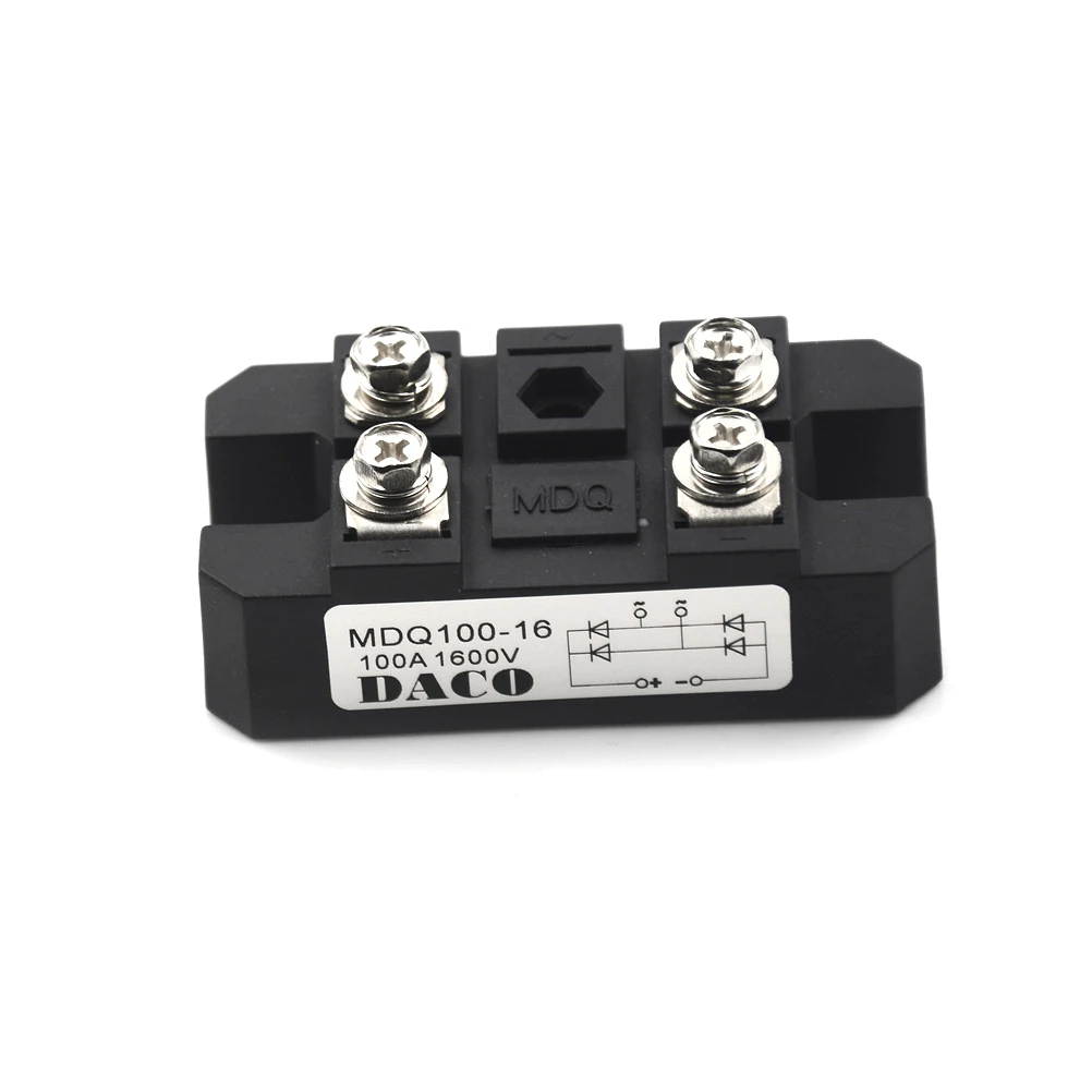 High Power Bridge Rectifier 100A Single Phase Diode Bridge Rectifier 4 Terminal 1600V Diode Bridge Rectifier Module