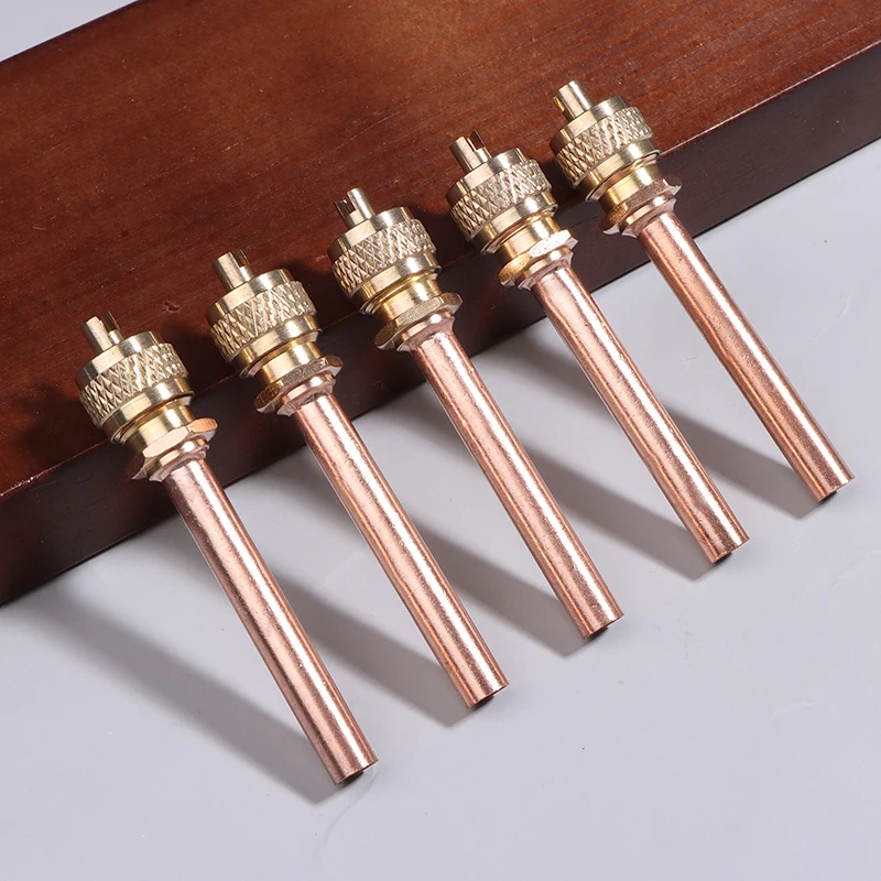 5Pcs Air Conditioner Refrigeration Access Valves 6MM OD Tube Filling Par 20CC Spare Part Replacement Stem Core Filling Parts.