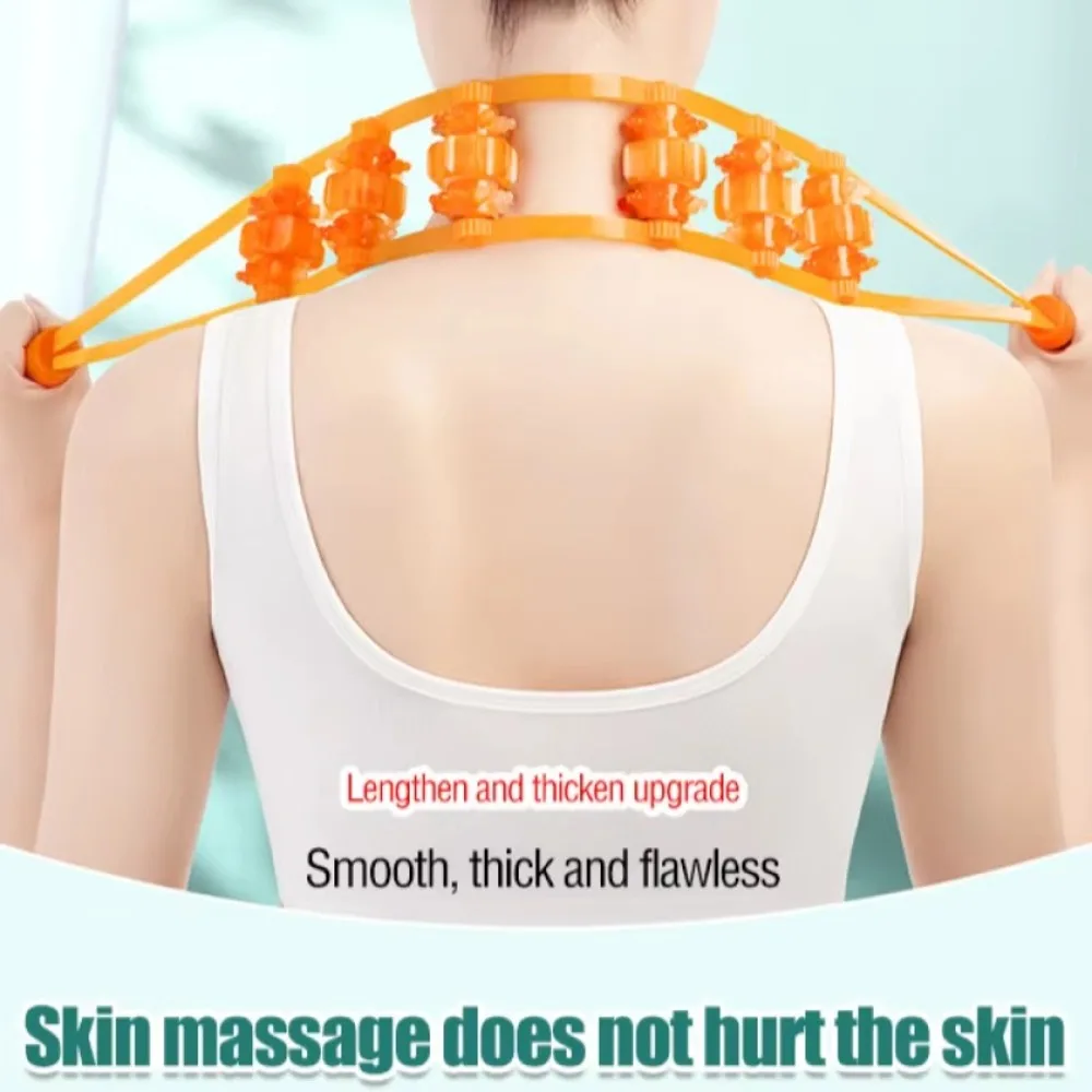 Hand-held Back Massager Massage Roller Tool Shoulder Neck Muscle Massager Pull-Back Roller Multi-Function