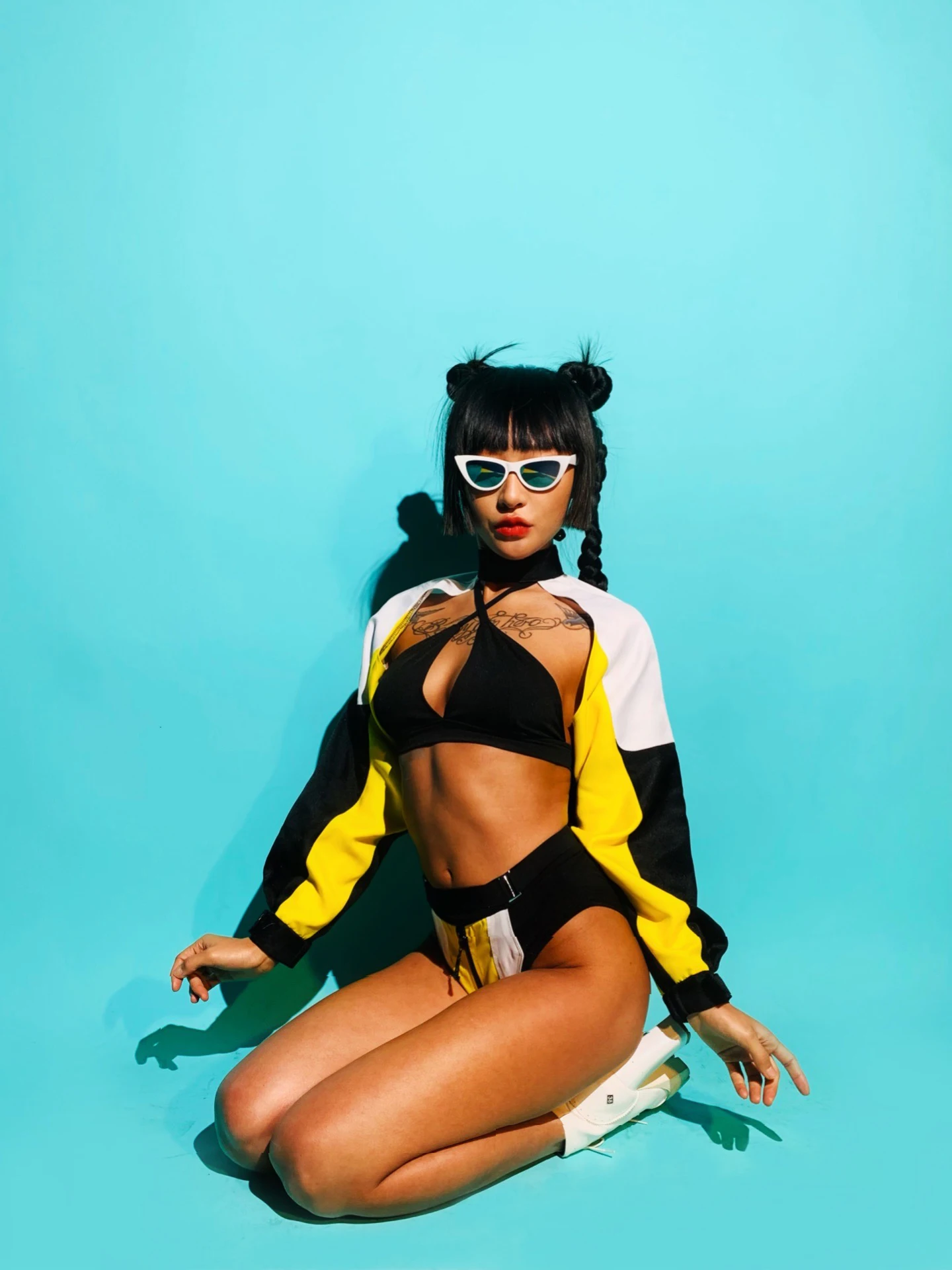 New Sexy Bikini Jazz Dance Costume Adult Hip Hop Clothes Kpop Outfit Nightclub Bar Gogo Dance Clothing Drag Queen Clothes Set